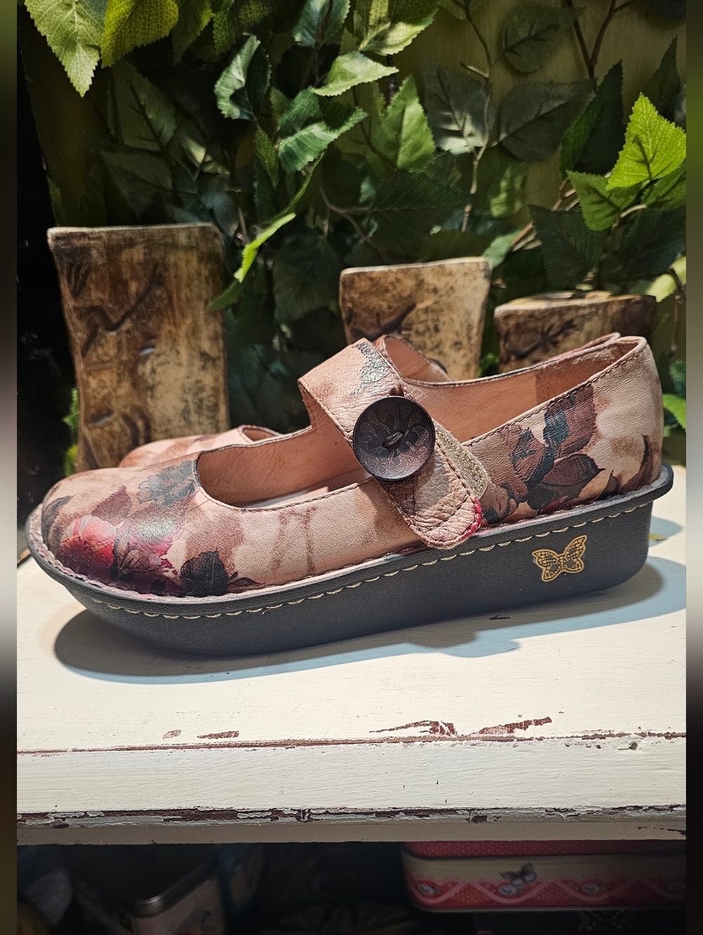 Alegria Multicolor Patterned Mary Jane Shoes SIZE 38 - Picture 6 of 8